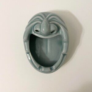 Vintage Glazed Happy Face Open Mouth Ashtray